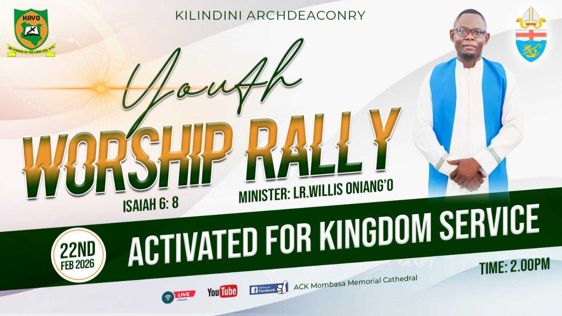 ACTIVATED FOR KINGDOM SERVICE